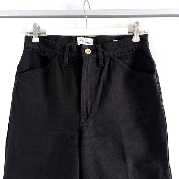 New Frame Le Baggy Palazzo Jeans in Film Noir Size 26 - Picture 6 of 14